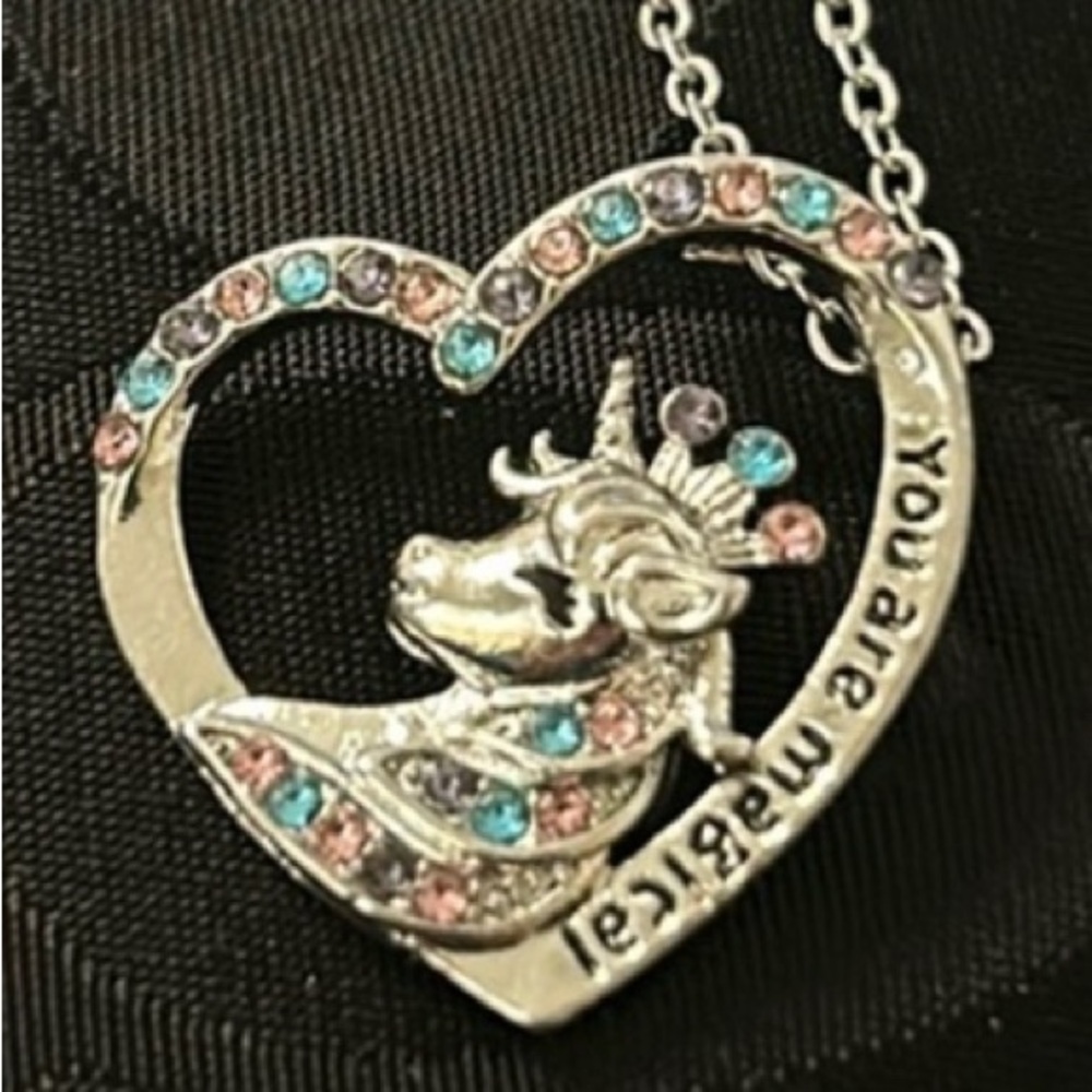 Unicorn and Crystals Necklace